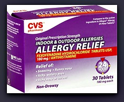 Generic Allergy Medication, photo CVS.com